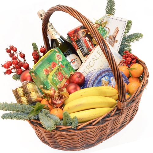 Новогодняя корзина "С Праздником!"